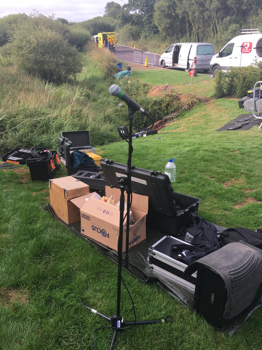 Behind the scenes; my commentary position at Beal na Blath.