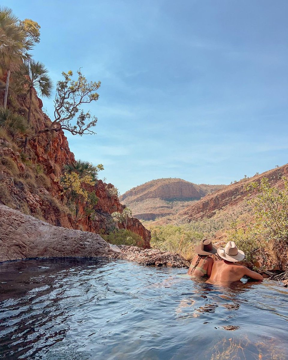 WestAustralia's tweet photo. The eastern Kimberley around @VisitKununurra sure knows how to do infinity pools. From Lake Argyle Resort to #SecretSprings, taking a splash with views of an ancient wilderness is never far away! #WanderOutYonder #ThisisWA #SeeAustralia
📷 thebrunettenomads/IG in @austnorthwest https://t.co/vtN82rUf82