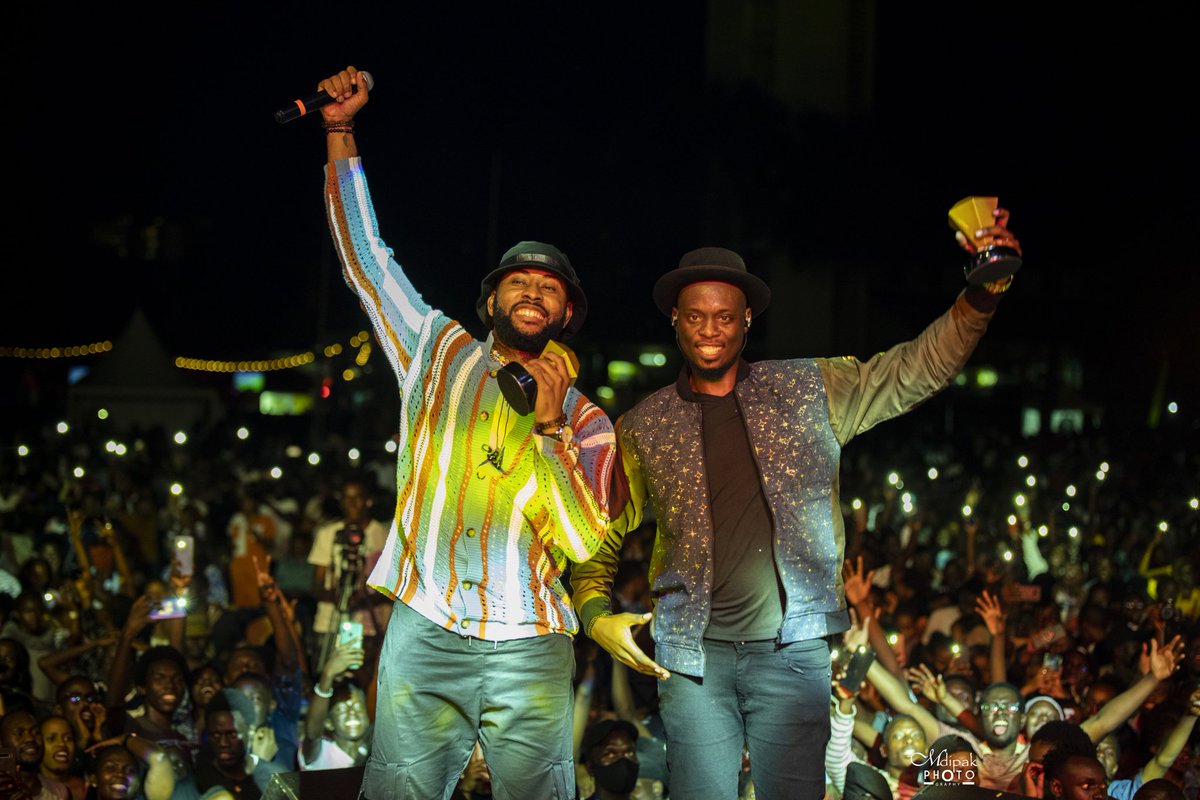 ThePompi's tweet photo. LEGENDS STADIUM WAS FILLED!!!!! 

Uganda 🇺🇬  you truly are an African pearl!! I was humbled by how you sing along to every single song. Thank you to all who showed up. Moments like this make me realise that our labour in christ is never in vain.

#OccupyEverthing 
📸: @DipakMoses https://t.co/qflURYpweB