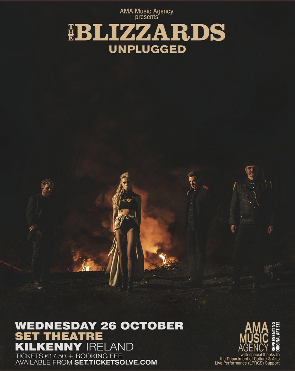 The Blizzards (@theblizzards) on Twitter photo Can’t wait to play <a href="/SetKilkenny/">Set Theatre</a> in Kilkenny. Acoustic theatre shows with chats and bit of craic.
Grab tix 👇 Can’t wait to play <a href="/SetKilkenny/">Set Theatre</a> in Kilkenny. Acoustic theatre shows with chats and bit of craic.
Grab tix 👇