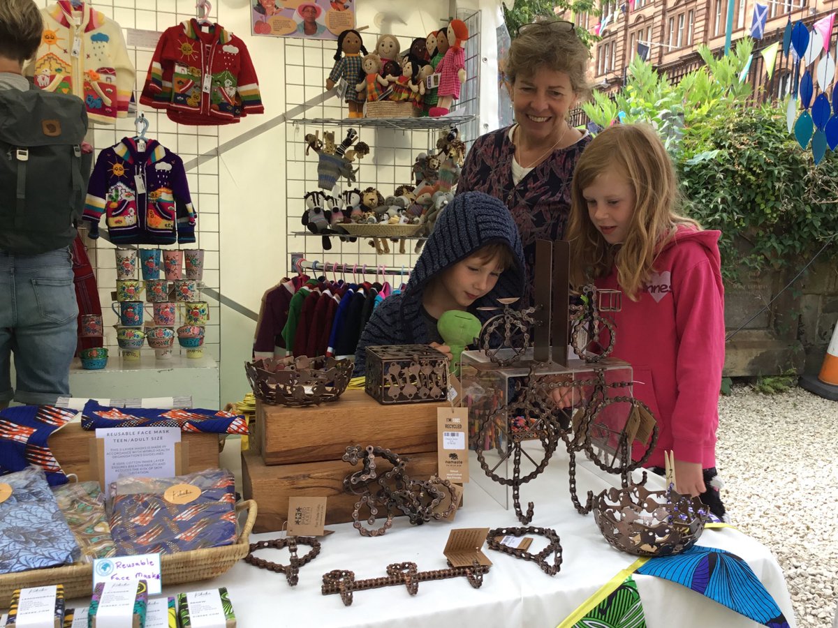 Come on down to our craft marquee outside One World Shop this morning - the sun in shining!