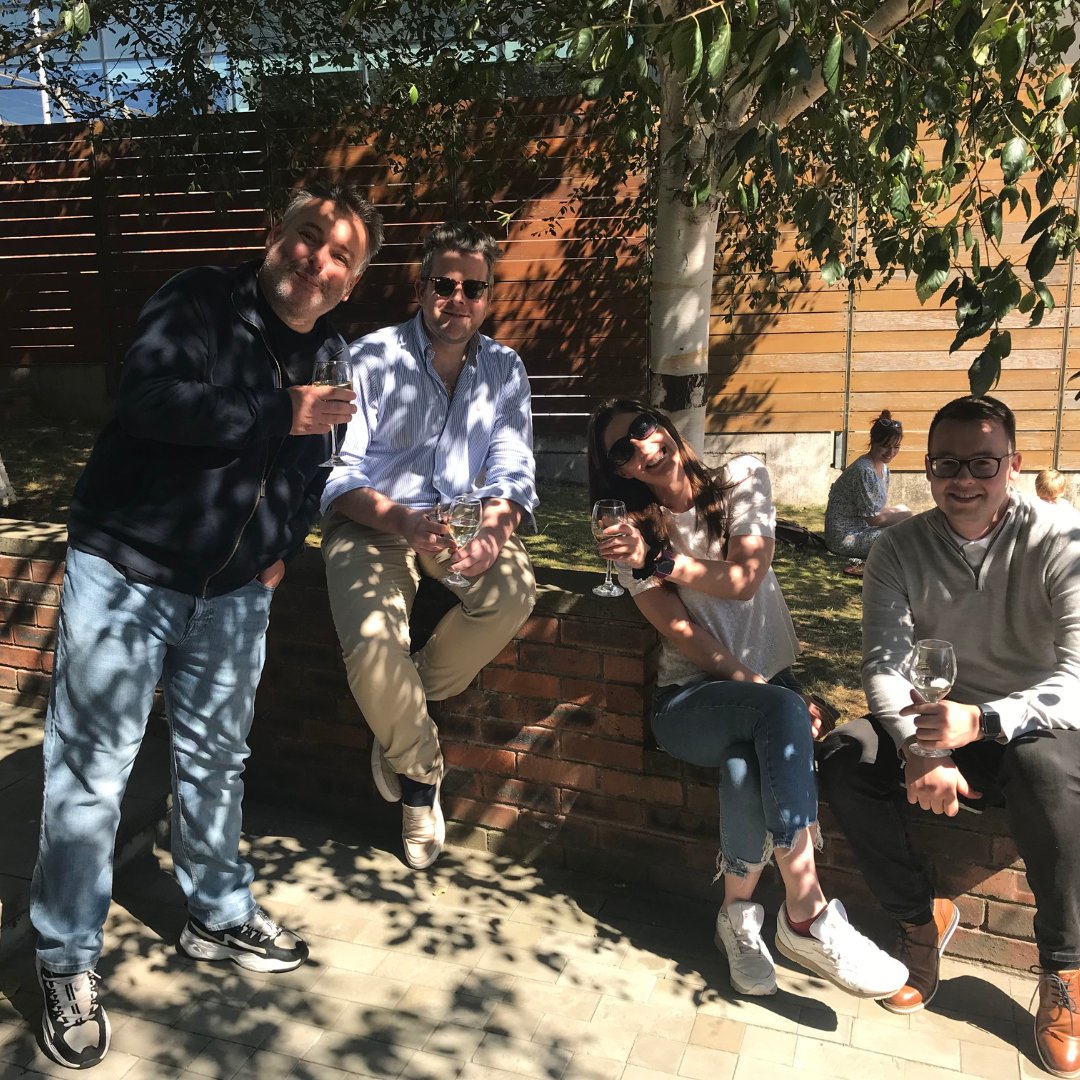 PureOffices's tweet photo. The sun was shining down on Pure Offices Leith for their annual Summer Party ☀️

Occupiers enjoyed a hog roast as well as, ample wine &amp; beer 🎉

#servicedoffices #aworkplaceforeveryone #workplaceevents https://t.co/hGRP39YWmW