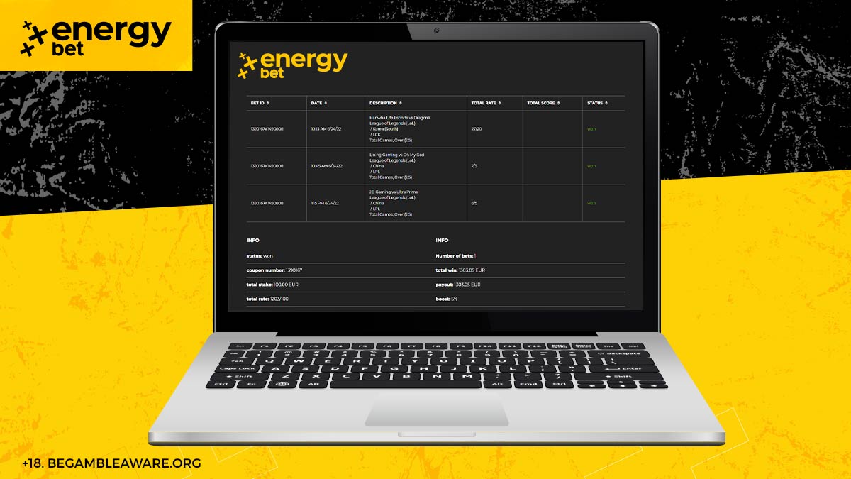 Another big win from this player on EnergyBet!

Could this be you? 😱

18+ | Play Responsibly | BeGambleAware.org

#EnergyBet #Sportsbetting #Bettingtips