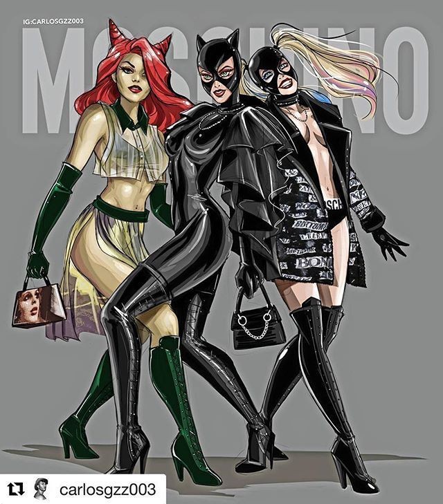 DCPostsArchive's tweet image. Gotham City Sirens by @carlosgzz003 💕 #dccomics