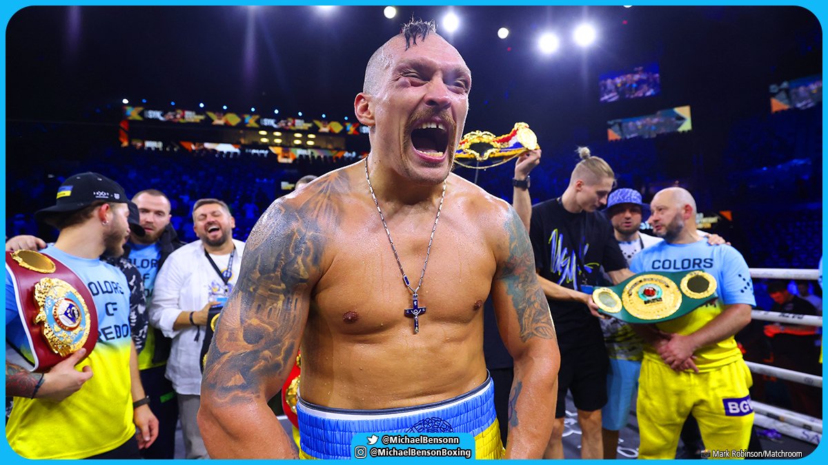 ringmagazine's tweet image. 🌍👑 Oleksandr Usyk has beaten:

🇵🇱 Krzysztof Glowacki in Poland
🇺🇸 Michael Hunter in America
🇩🇪 Marco Huck in Germany
🇱🇻 Mairis Briedis in Latvia
🇷🇺 Murat Gassiev in Russia
🇬🇧 Tony Bellew in the UK
🇬🇧 Derek Chisora in the UK
🇬🇧 Anthony Joshua in the UK
🇸🇦 Anthony Joshua in Saudi