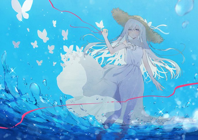 「涉水 白ワンピ」のTwitter画像/イラスト(新着)｜2ページ目