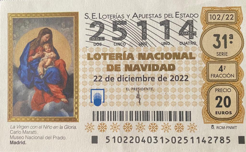 La congregación ya ha puesto a la venta los décimos y papeletas para el sorteo del próximo 22 de Diciembre de 2022, con el número 25114.
Aquellos interesados en comprarla podrán hacerlo enviándonos un email a soledadydesamparo@gmail.com, o en la Iglesia