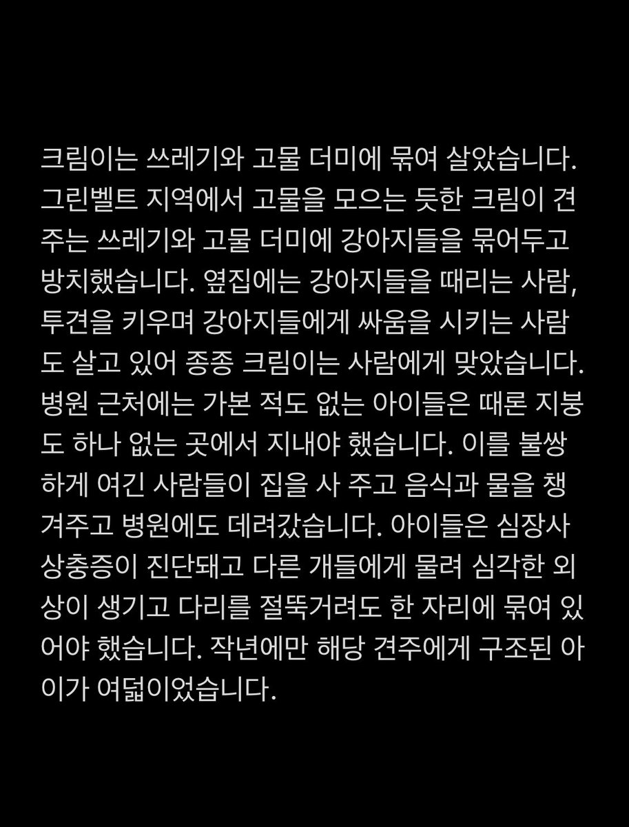 god_savethe_dog's tweet photo. Rt부탁 #임보처급구 크림이 바베시아증 음성이 나왔다는 좋은소식과 임보처를 못 찾아 다음주 보호소에 간다는 안타까운 소식 전해요. 사람들에게 맞으며 방치돼 살다가 개들에게 물려 쓰러진 채 발견된 크림이. 중대형 아이들이 많은 곳에서 잘 지낼지 걱정입니다😢 기적적으로 임보처가 생기길.. https://t.co/ekKval5yGD