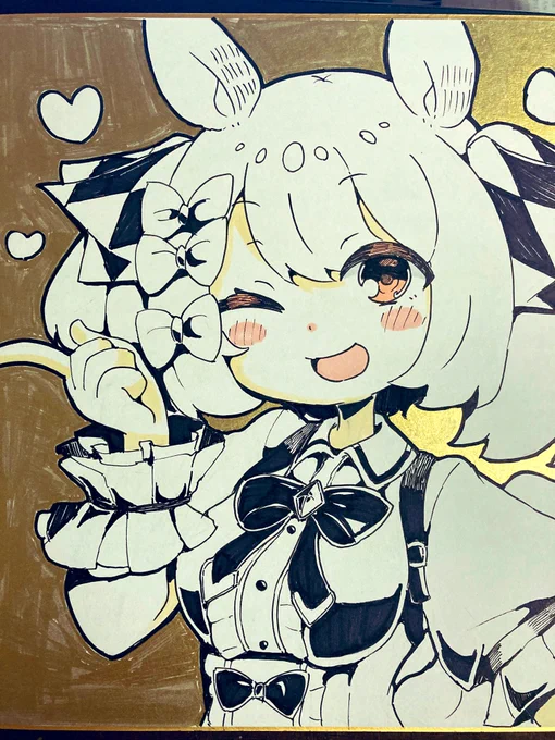 ファル子の色紙できたーーー!!#ウマ娘 