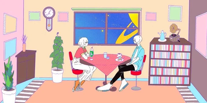 |WORKSZETTAI CHU-KAKU( )さんの新曲「daydream darlin'」MVおよびジャケットイラスト制作致しました…!MV、レトロポップでかわいく仕上げてくださっているので必見です!最後まで仕掛けたっぷりのイラストなので、絶対絶対ご覧ください!| 