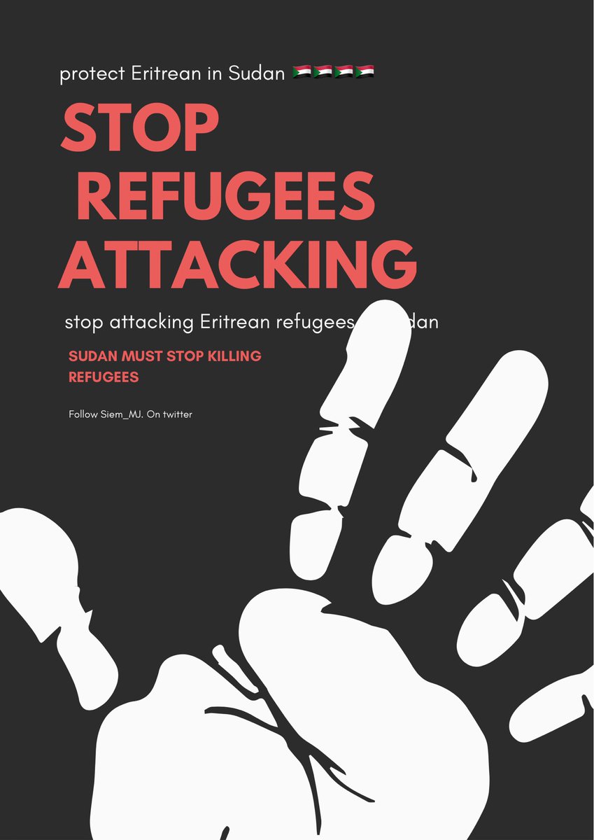 MikalBereket's tweet photo. #ProtectEritreanRefugees in Sudan #UNHCR must protect them from illegal detention by Sudan security forces. It’s putting Eritrean refugees lives in grave danger! #Sudan must stop illegal detention now!! @UNHCRinSudan @FilippoGrandi @UNGeneva @Refugees @IOMSudan @EU_Commission https://t.co/FKU46TU0U2