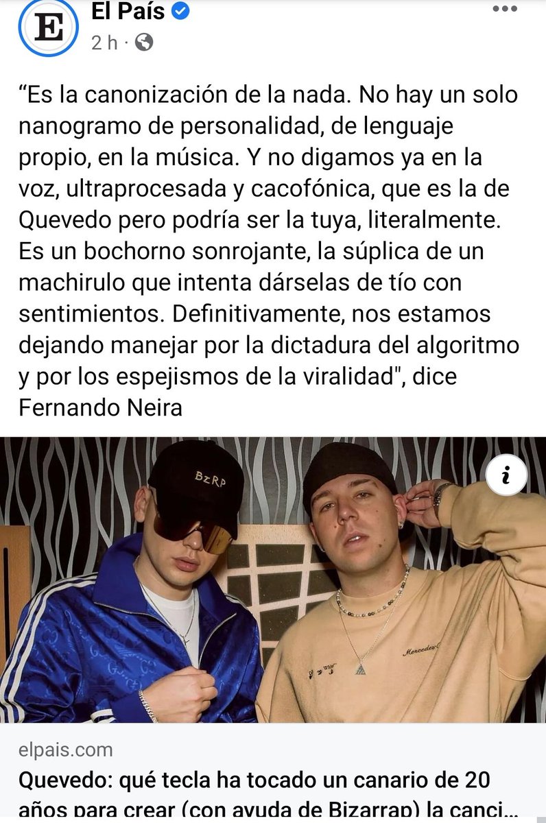 JuliaAlvarezD's tweet photo. Cuantas más críticas a Quevedo leo, más quiero al chiquillo.
Que España no soporta el éxito está clarísimo, se ha tirado siempre a cualquiera que ha despuntado.
Fuera de éso, han sacado un tema, la gente se lo goza fuerte. ¿Qué problema hay con éso? 
¡Que camelen todos! https://t.co/CMMGOus3RC