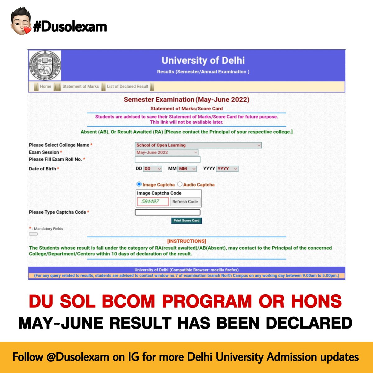 School Of Open Learning | DU tweet media