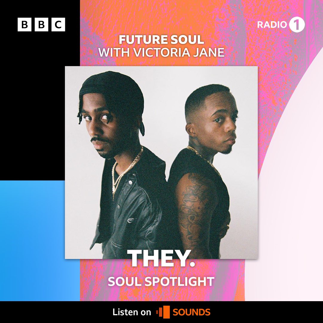 __victoriajane's tweet photo. NEXT UP in the #SoulSpotlight on my @BBCR1 show is the super talented duo @unofficialTHEY 🔥 If you don’t know… well then get to know!!!

🔊I’ve also got 2 amazing #NewDiscoveries for you @savannahdumetz &amp; @TheIsleOfCC 

🔊Listen in from midnight tonight via @BBCSounds https://t.co/92rjrpK4ve
