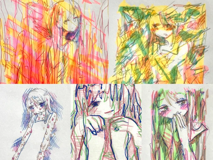 公募展「夏のお嬢さん2」
会期終了いたしました。ありがとうございました!

だいたい2015~2017年あたりのドローイングを出展しました。
今の作品に繋がる源流の衝動みたいなものを感じていただければ幸いです。

 #夏のお嬢さん螺旋 