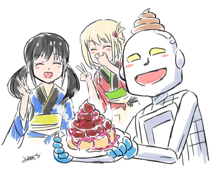 喫茶リコリコで話題のホットチョコパフェを食べに来ました 