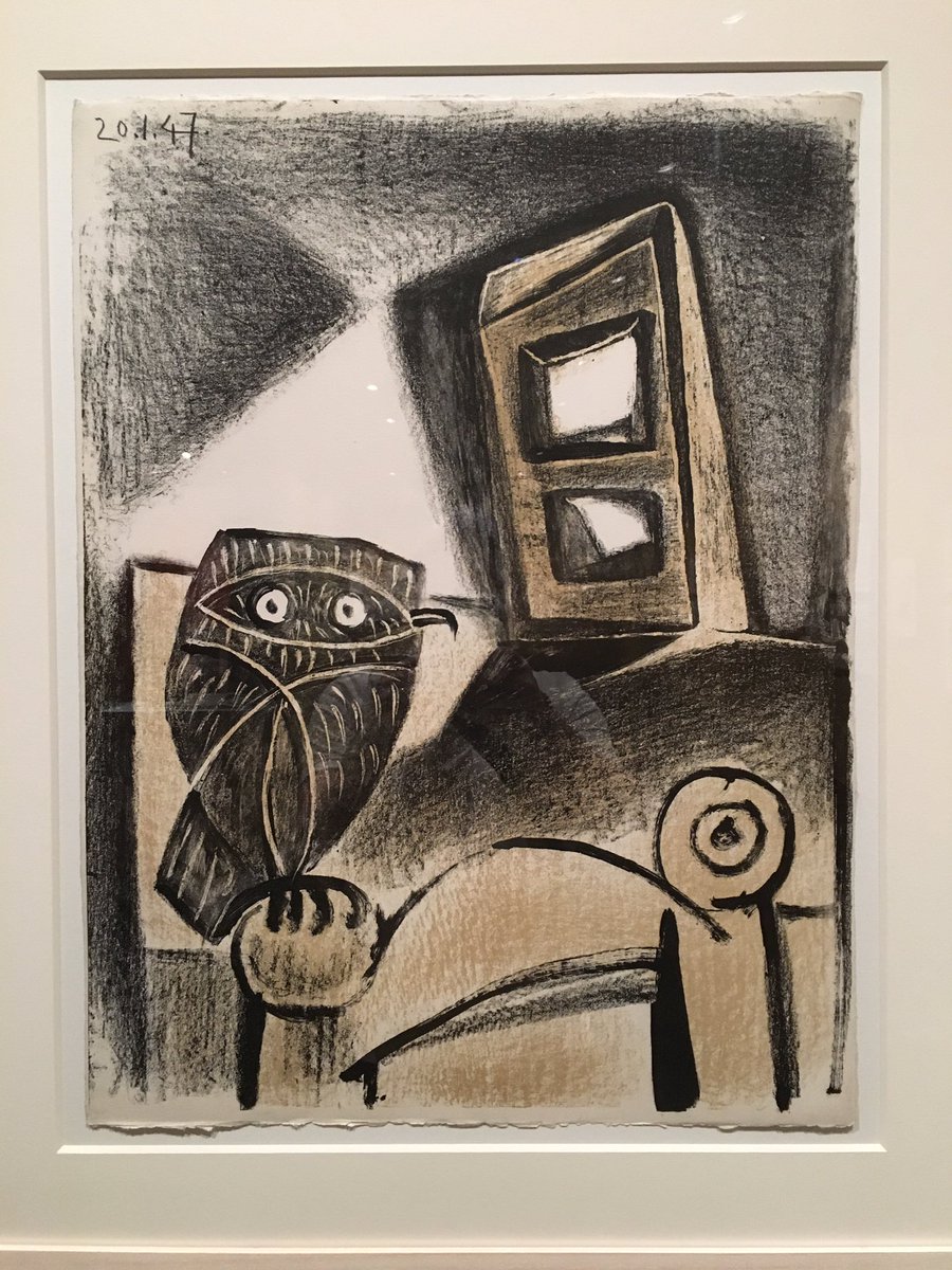 Sunday #Art #Picasso “Owl with chair, ochre background” #Malaga #Spain #Travel