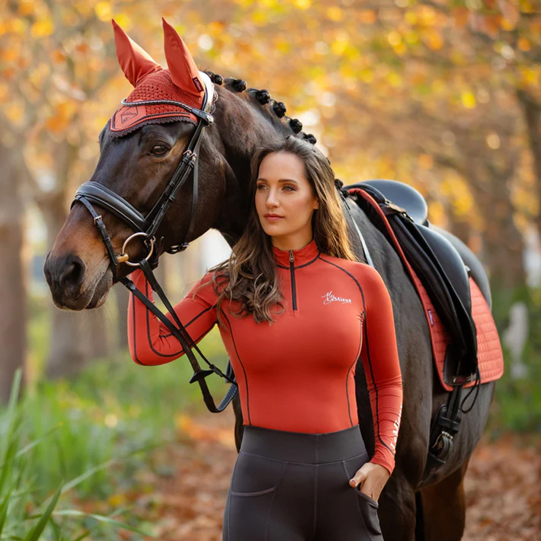 HKM Ladies Equestrian Warm Functional Riding Shirt Top Base Layer FREE P&P 
