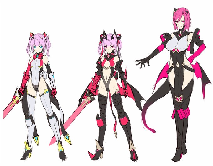 考えたキャラでさっきの髪色になってないのこの辺くらいかな 