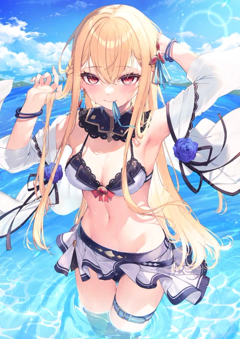 夏の彼女と待ち合わせ②「結って」 