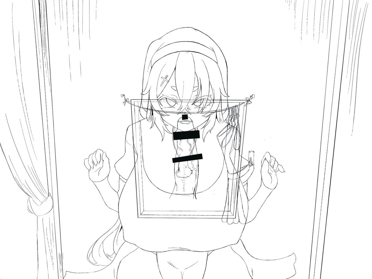 モノありだとこんな感じ、、、
懺悔室って狭いからあまねちゃんは絶対パッツパツのミチミチになるはず、、、 