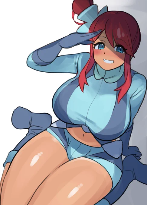フウロちゃん描きました!ぺぇがでけぇ! 