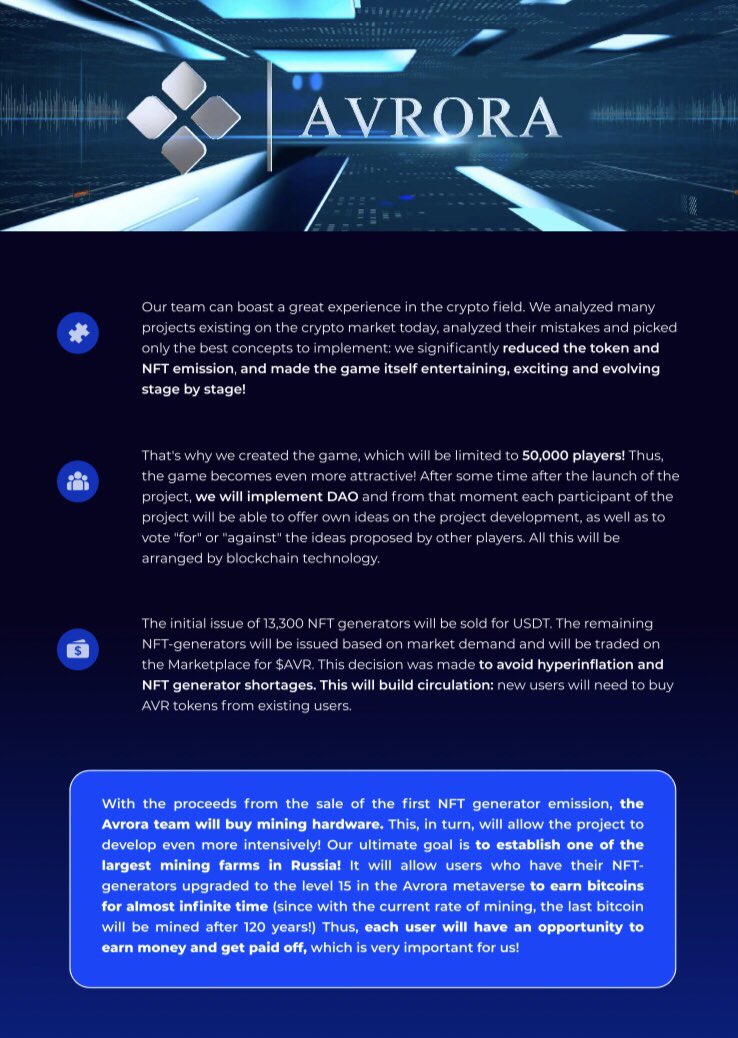 Avrora Metaverse tweet media