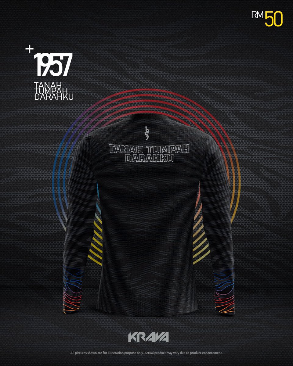 krava_studio's tweet photo. Hi guys 👋🏼
.
Our Limited Edition Merdeka 2022 Tee 🇲🇾 is here.
.
Adult Roundneck Long Sleeve: RM50
.
Size available: XS - 5XL
Material: Microfibre Eyelet
FREE POSTAGE!!!
.
#kravastudio #kravakravers #kraversmalaya #merdeka2022 #tanahtumpahdarahku #wearwithpride https://t.co/vu4xGyNglh