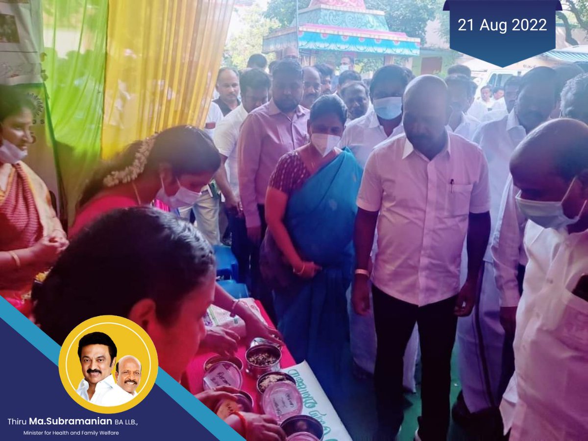 Subramanian_ma's tweet photo. இன்று 1,00,000 மையங்களில் நடைபெற்று வரும் 34வது சிறப்பு மெகா தடுப்பூசி முகாம்களை தருமபுரி மாவட்டம் காரிமங்கலம் மற்றும் நாகனம்பட்டி முகாம்களில் ஆய்வு மேற்கொள்ளப்பட்டது #masubramanian #TNHealthminister #MegaVaccinationDrive https://t.co/1lqsWrwPiV