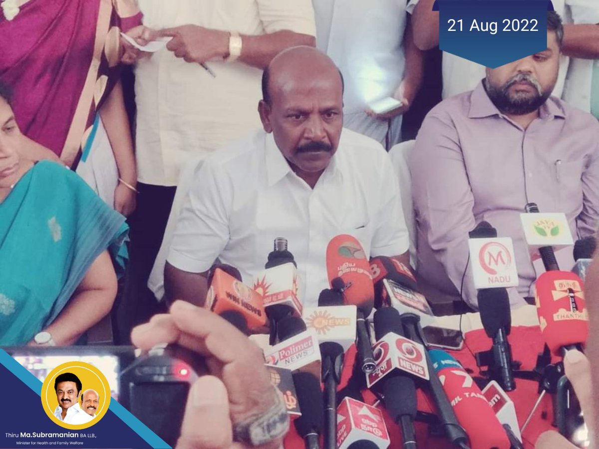 Subramanian_ma's tweet photo. இன்று 1,00,000 மையங்களில் நடைபெற்று வரும் 34வது சிறப்பு மெகா தடுப்பூசி முகாம்களை தருமபுரி மாவட்டம் காரிமங்கலம் மற்றும் நாகனம்பட்டி முகாம்களில் ஆய்வு மேற்கொள்ளப்பட்டது #masubramanian #TNHealthminister #MegaVaccinationDrive https://t.co/1lqsWrwPiV