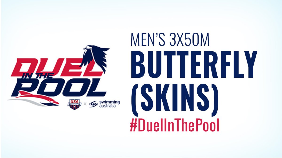 FINAL: 1. USA (Casas) 2. USA (Andrew) 3. USA (Julian) 4. Australia (Champion) Current unofficial #DuelInThePool standings: USA 292, Australia 267