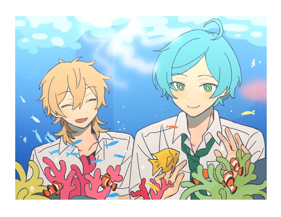 Yuuu66822317's tweet photo. 水族館💙💙💙 https://t.co/RrXPbswyEA