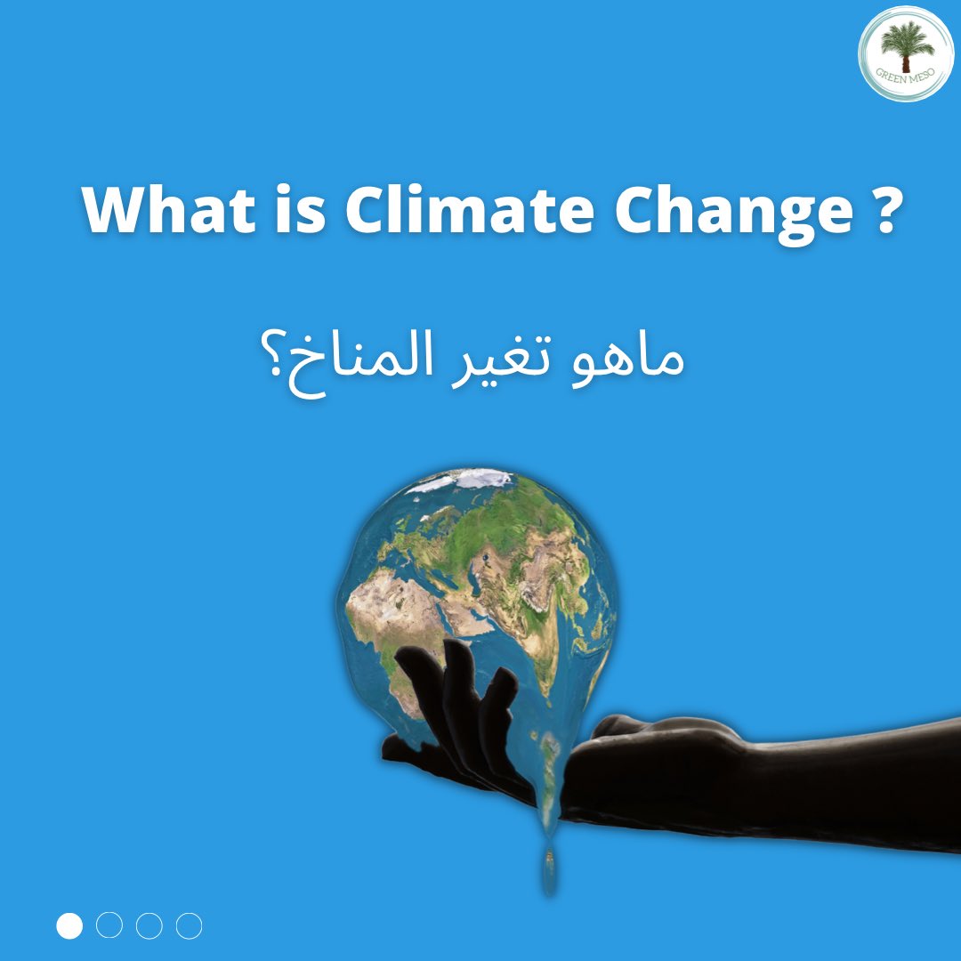 green_meso's tweet photo. Climate change is referred to the long-term change in Earth's temperatures due to natural and human activities. https://t.co/8pz5djrvFo