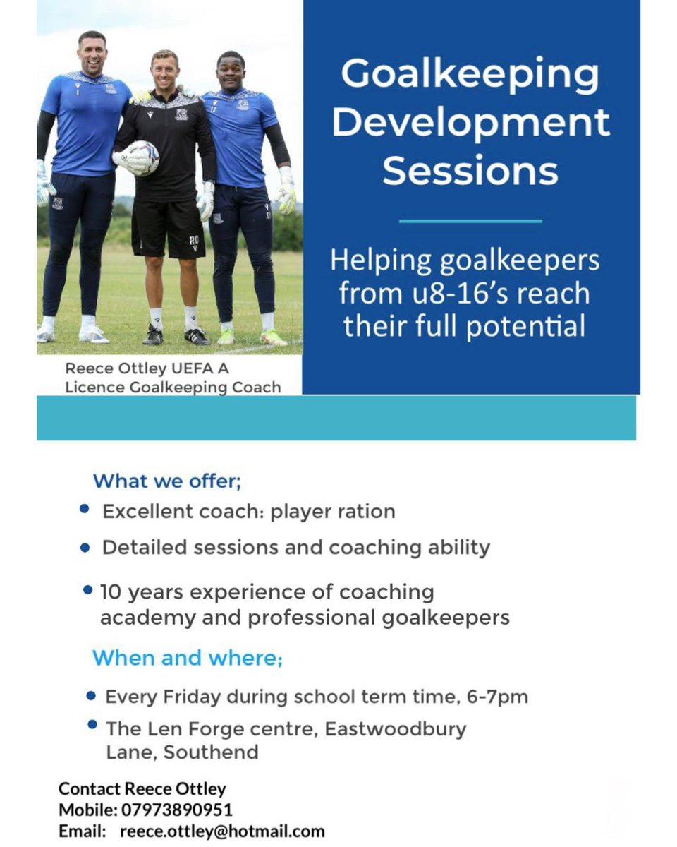 Get in touch for more info 🧤⚽️