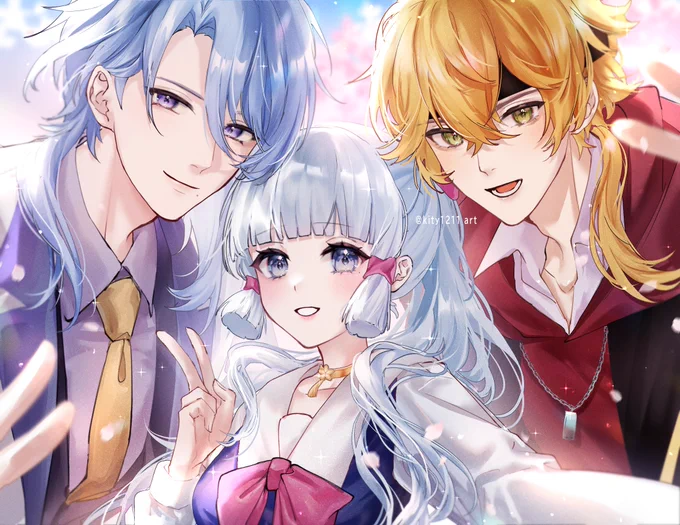 学パロの神里家#Genshinlmpact #Ayaka #thoma #Ayato #原神 