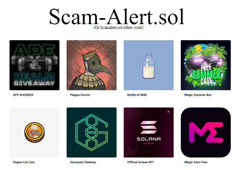 DanJetz's tweet photo. Check out https://t.co/oahxzGcq0V my new side project. It updates automatically when it receives new scam NFTs.

I am working to cut the amount of scam NFTs that are sent by crowdsourcing data. If you are comfortable and able, please send scam NFTs to Scam-Alert.sol https://t.co/8jZnuZyMqQ