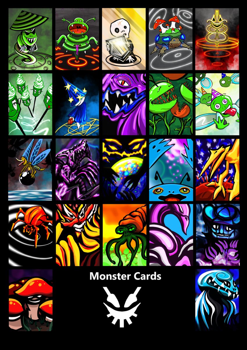 algomond's tweet photo. Decks are made up of 12 cards from the Algomond collection. This will consist of 8 monster cards and 4 spell cards. Here's the lists of each, so far: https://t.co/GQBq5kRo3U