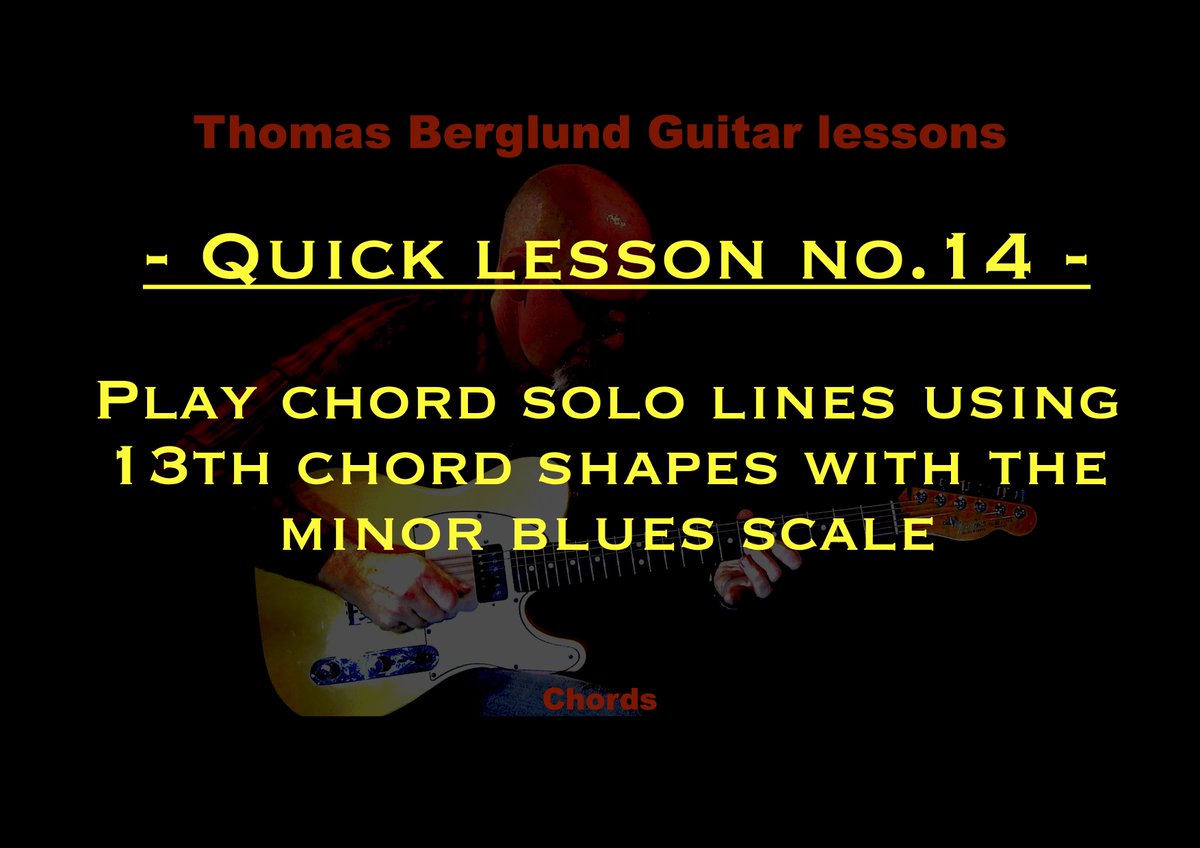 ThomasBerglund9's tweet photo. Here´s a guitar lesson about playing chord solo lines with 13th chord shapes using the minor blues scale.

Watch the guitar lesson from link below.
► https://t.co/sXAxKOeGoT

#jazzguitar #guitar #guitarlesson #guitarplayer #jazzteacher #guitarteacher #jazz #jazzy #learnjazz https://t.co/I5a0rUrO9s
