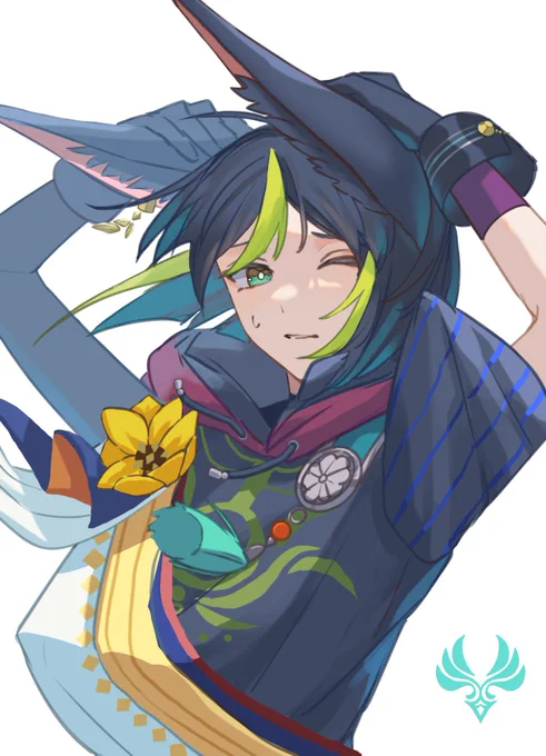 「み…耳が…吹き飛ばされちゃう!」ティナリ師匠いくらなんでも可愛すぎやろ!#原神 #GenshinImpact #Tighnari 