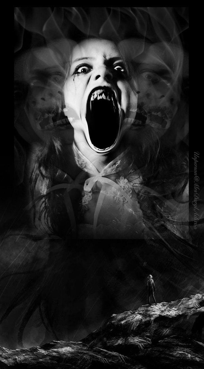 MrsDarylAdixon's tweet photo. Feel so miserable today. I'm torn between #despression &amp; #despair &amp; #aggression &amp; #destruction 

#HorrorFamily #GothicFamily #metalfamily #MutantFam #SweetDarkness #DarkSilence #BizarreEdits #darkart #HorrorArt #madness #insanity #Evilmind #CreaturesOfTheNight https://t.co/Vh1obk8Ray