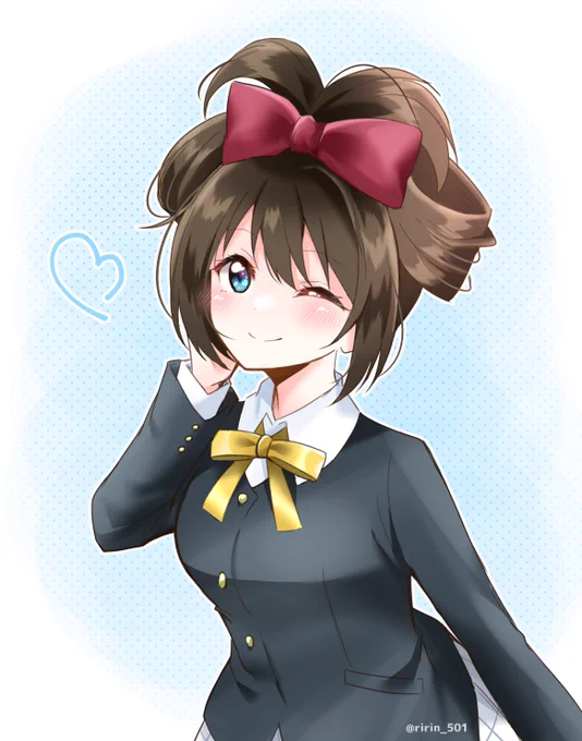 「巷で流行の髪型にしてみました」 