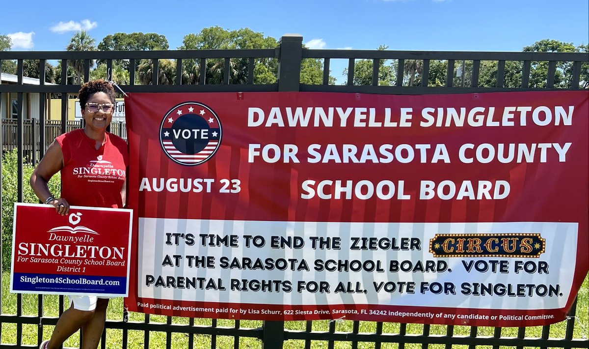electsingleton1's tweet photo. As a native of Sarasota, this community means so much to me. Teachers and parents have been used as pawns in a political game, let's end it now. Elect a leader who will put the community &amp; students first. Yes, it is time for change, but only if you vote. #RepresentationMatters https://t.co/i4zNdZd5Hs