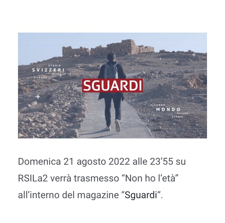 videolmo's tweet image. Questa sera su #Rrsila2 alle 23.50 👉 @RSIonline @AmkaFilms @recticino