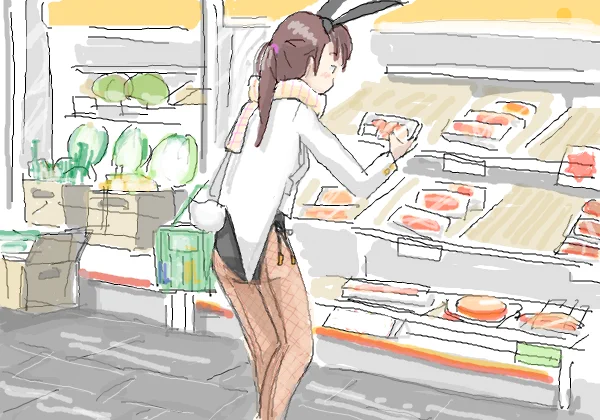 drawrで描いたバニーさん。…10年前 