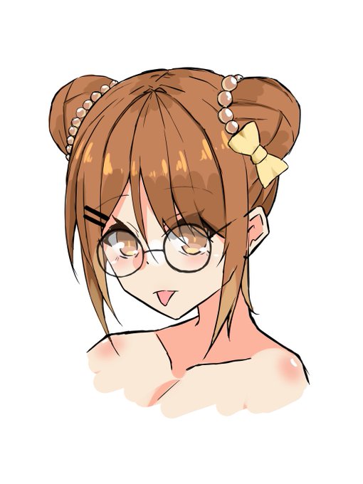 これはなんとなくで丸眼鏡かけさせたにたっちと差分 