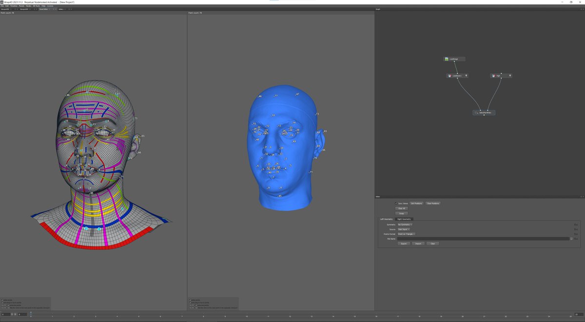RealtimeLuis's tweet photo. Retopology in #Wrap4D with the #Ziva Face Trainer template.
#ZivaRT #gamedev #indiedev #3dart #unity3d #maya https://t.co/QTsllD7sYV