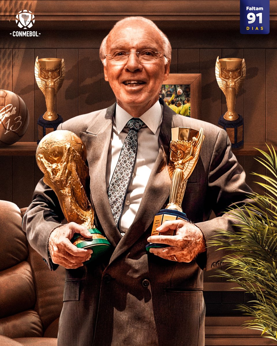 copaamerica_POR's tweet photo. Uma lenda!
Zagallo, o único sul-americano campeão da @fifaworldcup_pt como jogador e técnico.
#Zagallo91 #91DaysToGo #AcrediteNoSeuContinente https://t.co/KKdhWOlV6H