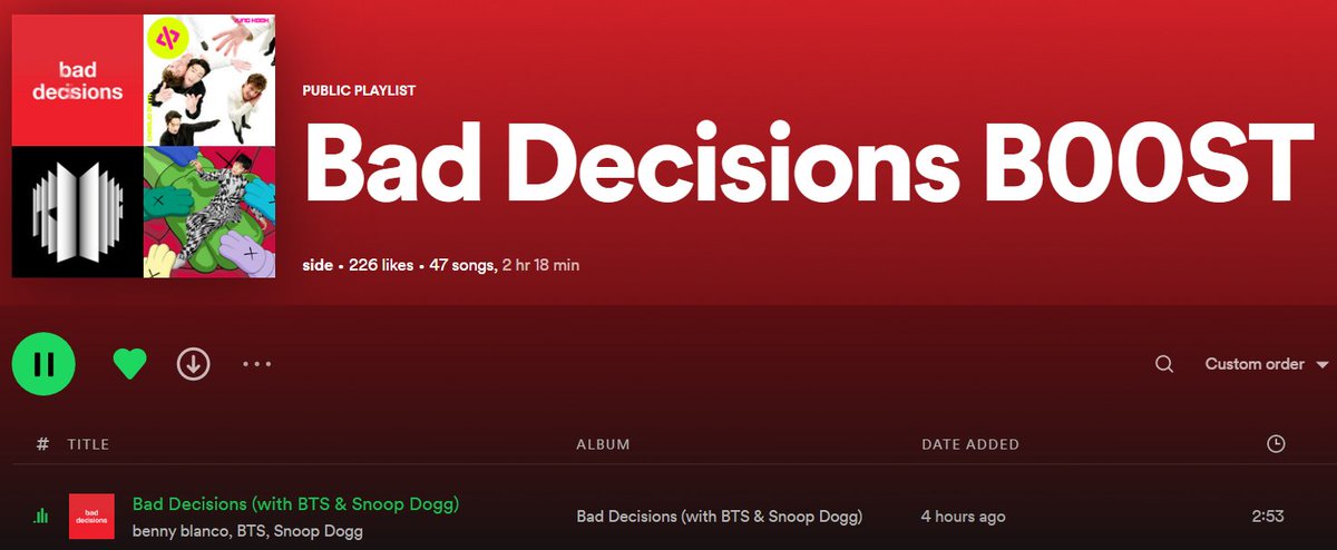 #HotARMYsStreamBadDecision 
#PrettyBadDecisions 
RECHART BAD DECISIONS