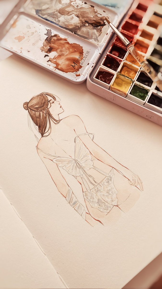 taemintbonbon's tweet photo. My friend sent me this lingerie and I knew I had to make a quick sketch 😮‍💨 would hua cheng appreciate?~ #tgcf #xielian https://t.co/5Fz7nr1cHA