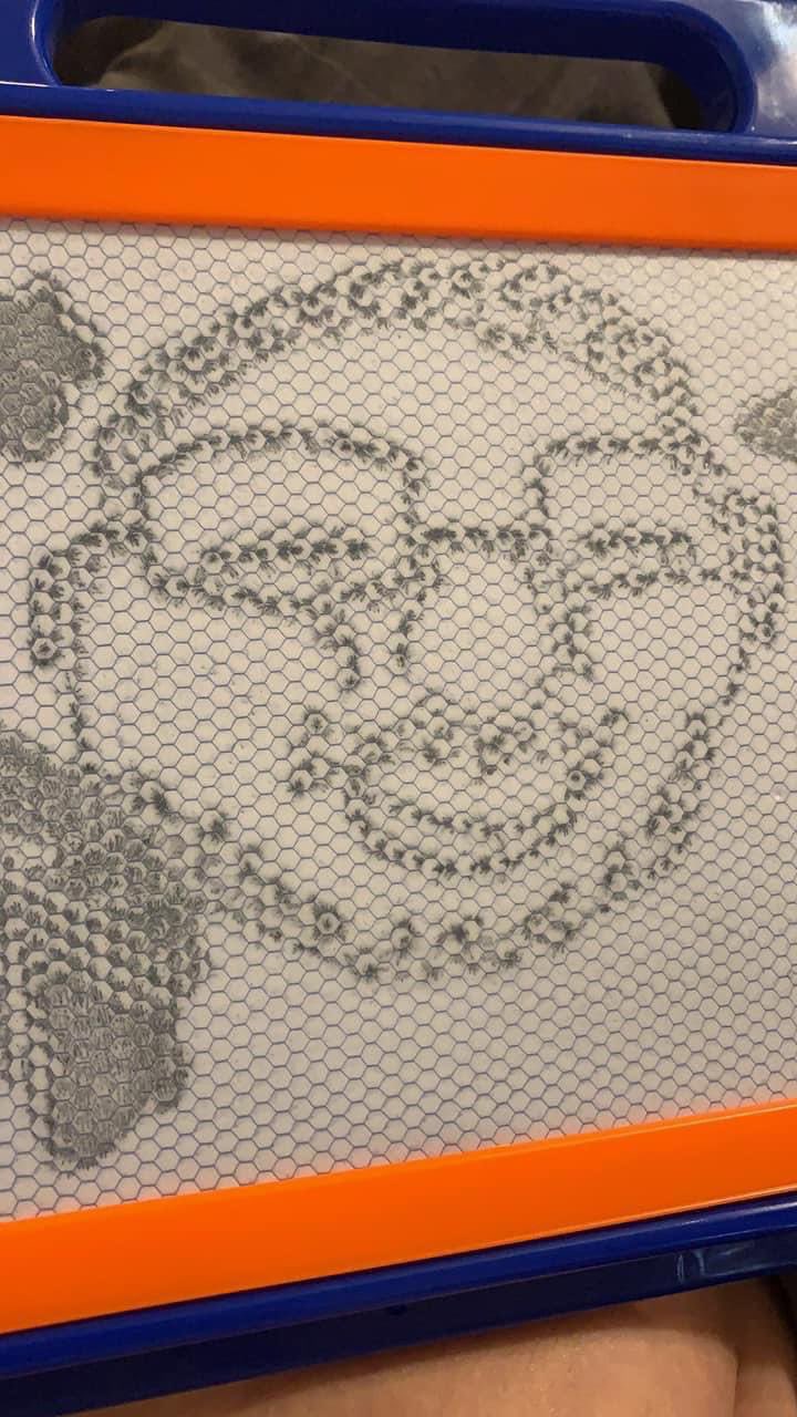 This drawing I did of my husband on the kids magnetic drawing board thingy is adorable and I refuse to believe anything different lol #art #fun #twitchstreamer #twitchaffiliate https://t.co/LwSoI9nX5r
